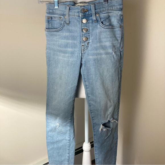 Madewell 9” High-Rise Skinny Denim Jeans size 25 - Picture 3 of 8